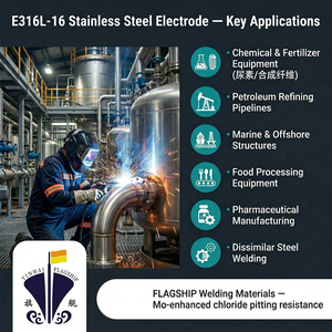 Baguettes <span class=keywords><strong>de</strong></span> soudage en acier inoxydable à faible teneur en carbone E316L-16 <span class=keywords><strong>de</strong></span> 3,2 mm pour l'industrie <span class=keywords><strong>alimentaire</strong></span>, marine, offshore, pétrochimique, OEM - Product Image 5