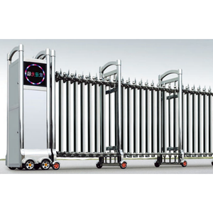 Porte coulissante automatique à commande à distance en acier inoxydable de style industriel moderne pour entrepôt et usine - Product Image 5