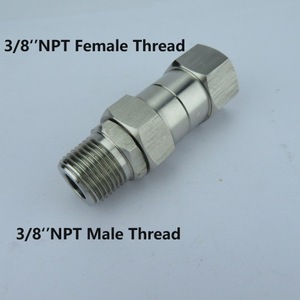 High Pressure <b>Washer</b> Rotary Joint 3/8 Npt Thread Stainless Steel 360 Degree Rotation For Cleaning And <b>Car</b> Wash Machines - Product Image 2