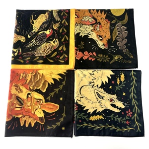 <span class=keywords><strong>Bandana</strong></span> quadrata <span class=keywords><strong>multiuso</strong></span> in cotone stampato personalizzato - Product Image 3