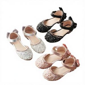 Zapatos de Ballet con Plataforma de PU para Niñas, Estilo Otoño 2025, Zapatos Infantiles con Suela de Goma, Brillantes y de Diseño - Product Image 4