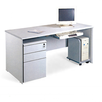 Meubles de bureau à bas prix, bureau pour le personnel avec tiroirs et serrures, bureau d'ordinateur avec armoire, table et chaise d'enseignant en bois