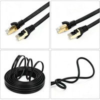 Kabel Patch SFTP Berpelindung Ganda Kategori 8 Pra-Terterminasi untuk Pusat Data 10-Gigabit Penggunaan Dalam/Luar Ruangan