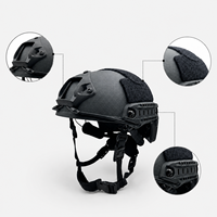 Casque tactique suspendu noir FAST en Kevlar Aramid – Équipement de protection pour le CS, la chasse et le tir