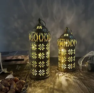 Factory Direct Iron Middle East Festival Lantern Metal Candle Decorative Lantern For Home Decoration Candle Holder Lantern