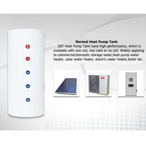 200l 1000l אוויר חום נירוסטה משאבת אוויר למים מחמם טנק שני סלילים רב תכליתיים מיכל מים חם - Product Image 5