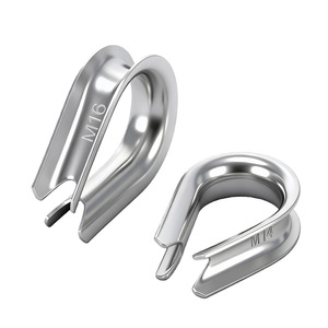 Taihua Stainless Steel Collar Ring M14 M16 Wire Rope Clip Metric Size Protective Ring - Product Image 1