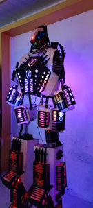 Costume da Festa per Performance, Tuta Robot LED da Supereroe, Costume da Capitan America per Adulti, Cosplay di <span class=keywords><strong>Spiderman</strong></span>, Costume Anime per Halloween - Product Image 4