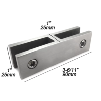 Connecteur de garde-corps sans perçage en acier inoxydable en forme de H pour verre sans cadre 8-20 mm – Quincaillerie de sécurité