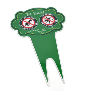 Panneaux <span class=keywords><strong>de</strong></span> <span class=keywords><strong>jardin</strong></span> décoratifs personnalisés en métal pour la conduite des chiens, étanches, avec avertissements d'étiquette pour animaux <span class=keywords><strong>de</strong></span> compagnie et piquet <span class=keywords><strong>de</strong></span> fixation au sol - Product Image 2