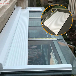 Thông minh điều khiển từ xa ngoài trời nhôm cán màn trập cửa sổ cách âm một chạm cửa chớp an toàn dọc - Product Image 6