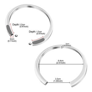 Commercio all'ingrosso in acciaio inox bianco urna braccialetto d'argento/oro/oro rosa/nero cremazione urna braccialetto per ceneri - Product Image 6