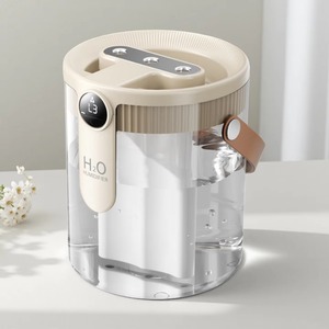 New Household 1.5L Ultrasonic Humidifier With <b>Night</b> <b>Light</b> Low Noise 3 Nozzles Heavy Fog Mist Wireless Portable for & Car Use Ult - Product Image 1