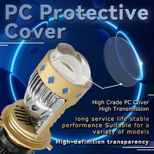 LELANPU Mini Lámpara <span class=keywords><strong>de</strong></span> Señalización COB T20 con Luz Estroboscópica Intermitente, Lente <span class=keywords><strong>de</strong></span> Proyector LED para Coche T8 PRO H4, Bombillas <span class=keywords><strong>de</strong></span> Faro - Product Image 5