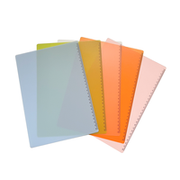 Couverture de carnet à anneaux rechargeable en plastique PP personnalisée pour protège-documents A4