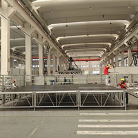 Structure modulaire portable et pliable en alliage d'aluminium certifiée TUV, capacité de charge de 500 kg, pour les mariages, les fêtes et les événements