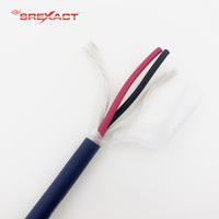 Cable de Altavoz SREXACT con Aislamiento XLPE y Revestimiento de PVC, Par Trenzado de 2 Hilos, Blindaje Trenzado, Conductor de Cobre Desnudo, 8.7mm de Diámetro