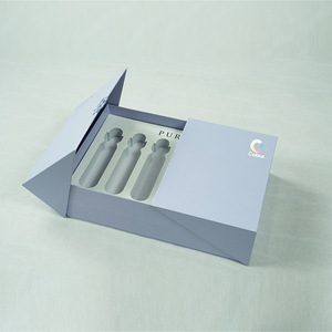 Chết cắt Eva chèn giấy trắng chai mỹ phẩm bao bì các tông Bộ sưu tập hộp hình dạng cuốn sách dập nổi cho chai nước hoa - Product Image 1