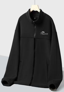 Sudadera con capucha frontal con cremallera y cuello levantado de otoño para hombre 2025 moda Retro con manga raglán y choque de colores - Product Image 5