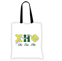 Sac fourre-tout en toile imprimé lettres grecques de la Sororité Order of the Eastern Star, avec perles, réutilisable, pour le shopping, sac à bandoulière, sac à main quotidien pour l'extérieur