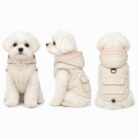 Veste pour chien personnalisée, imperméable, en tissu Ripstop, avec capuche, poche cargo, anneau en D, harnais, vêtements pour animaux de compagnie, chiot, chat, vente en gros, OEM