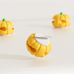 Organizzatore di Cavi a Forma di Zucca in TPR a 2 Canali, Gestione Cavi USB, Portacavi - Product Image 4