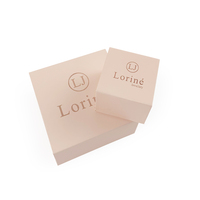 Boîte à bijoux en mousse à fermeture magnétique, boîte d'emballage avec logo, personnalisée, en carton, pour bagues et colliers