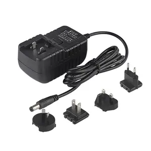 Ac 100-240v dc 5v 3a duvar adaptörü 9v 15v 18v 24v 500ma 1a 2a 2.5a 18W güç adaptörü 12v 1.5a değiştirilebilir fiş güç kaynağı