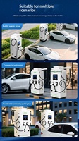 Station de recharge rapide pour véhicules électriques à courant continu, double connecteur, norme nationale AC380V, 60 kW, 80 kW, 120 kW, 160 kW, 240 kW, chargeur au sol