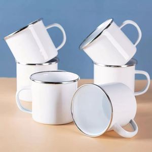 Kinds of Colors <b>Enamel</b> <b>Cup</b> Without Lid Classic Design Multiple Color Option for Business Gifts OEM MUG - Product Image 3