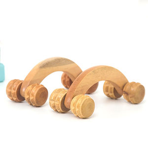 斬新なハンドヘルドローラー、木製バスボディマッサージャー、便利なヘッドマッサージャー、木製マッサージネック - Product Image 3