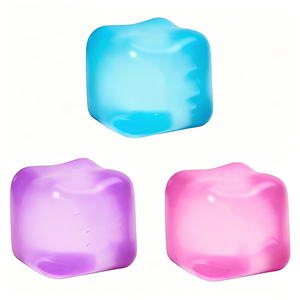 Slow Rising <b>Squishy</b> Fidget Cube Ice Cube Stress Ball Soft Sensory Squeeze Toy for Anxiety Relief - Product Image 2