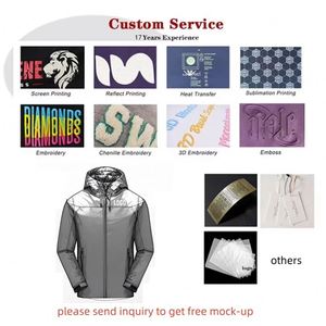 Veste imperméable coupe-vent pour homme avec logo personnalisé, de haute qualité, fermeture éclair, grande taille, veste pour homme et femme, manteau pour homme - Product Image 6
