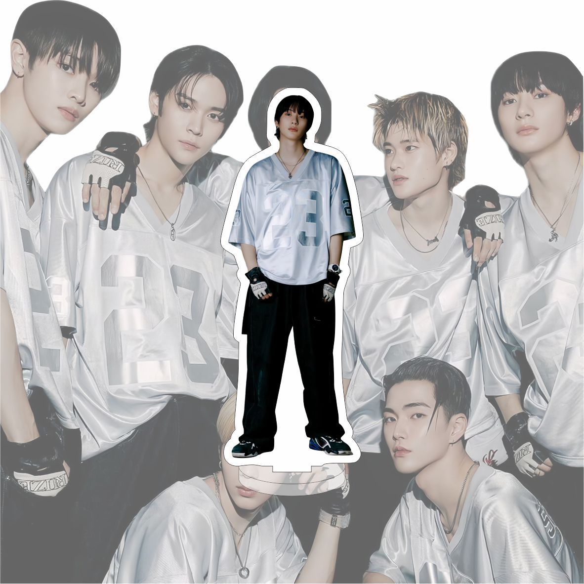 KPOP Idol 15CM Big RIIZE Transparent Plastic Standee