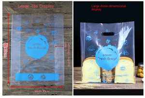 Frais Verrouillage Respirant Transparent Pain Cuisson Doux Film Sacs pour Toast Repas Petits Pains Chambre Température Préservation - Product Image 5