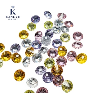 Aaaaa Chất lượng cao 8mm <span class=keywords><strong>Cubic</strong></span> <span class=keywords><strong>Zirconia</strong></span> lỏng tổng hợp pháo hoa cắt đá xử lý nhiệt đồ trang sức giáng sinh với vật liệu Zircon - Product Image 4