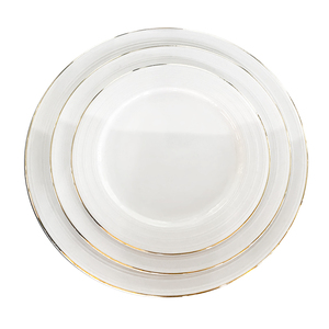 Ensemble d'assiettes et de bols en porcelaine <span class=keywords><strong>chic</strong></span> et moderne à bord doré Approvisionnement d'usine sûr pour la maison Hôtel Ensemble de vaisselle élégant en gros - Product Image 5