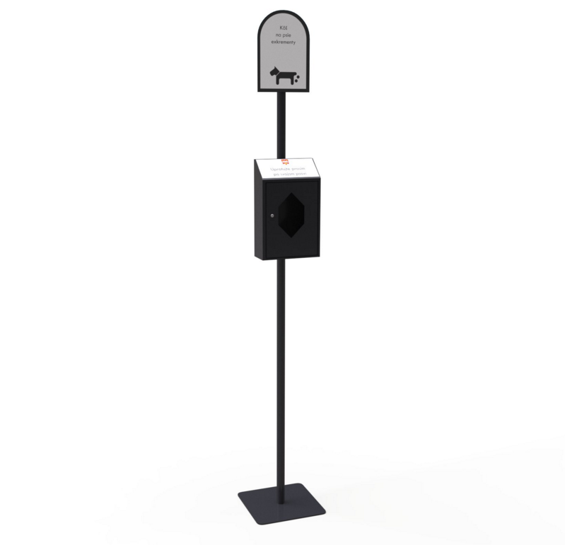 High Quality Public Pet Dog Waste Bin Station Outside Plastic Garbage bag storage box