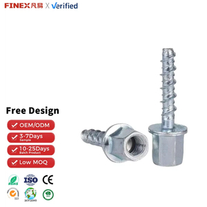 Zeskantige wasmachinekop gegalvaniseerd koolstofstaal betonankers binnengewindekop hangbouten M6 draad 4.8 graad zelftappend plafond - Product Image 1
