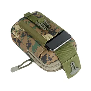 Camouflage multi-purpose mobile phone pouch chest wrist arm waist crossbody belt bag