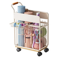 Chariot de rangement multifonctionnel moderne pour tapis de yoga, organisateur d'équipement de gym à domicile, avec roues silencieuses, gain de place, durable