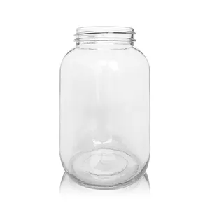 Top Bán 64Oz Nửa Gallon Rộng Miệng Kính Lớn Mason Jar Với Nhựa Hoặc Kim Loại Nắp