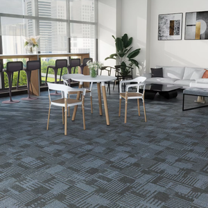 Carrelage de sol modulaire en PVC PP écologique pour hôtel, tapis commercial, carrelage de sol pour bureau, tapis moderne pour chambre à coucher - Product Image 1