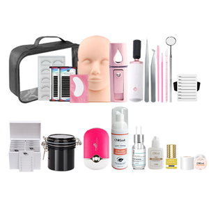 Özel etiket toptan bireysel hacim kirpik uzatma kitleri kirpik eğitim seti - Product Image 1