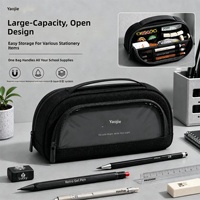 Nouvelle trousse à crayons 2026 pour étudiants, grande capacité, en tissu, design simple et élégant, fermeture magnétique