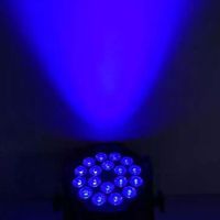 Projecteurs de scène à LED pour événements de mariage 18*10W RGBW DMX, étanches IP33, en alliage d'aluminium, contrôle DMX512/activation sonore