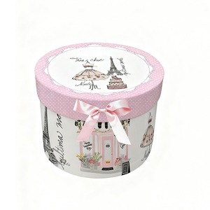 High quality customized luxury paper box candy gift box ribbon wedding round tube gift box can be customized according to needs - Product Image 4