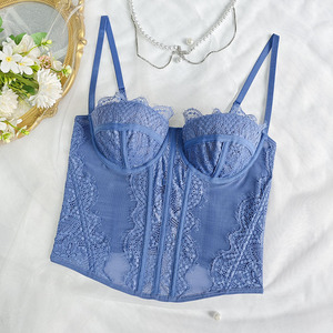 Vente en gros de bustier <span class=keywords><strong>corset</strong></span> sexy en dentelle à armature, style décolleté, coupe ajustée, pour femmes, corsets de mujer, tops femme, korset - Product Image 5