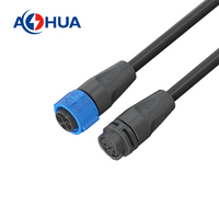 AOHUA 1 + 2 + 5Pin Prise électrique K25 8Pin Mâle Femelle Moulage par injection avec câble Faisceau de câbles d'éclairage IP68