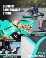 Tabla de Paddle Surf Inflable de Alta Calidad para Dropshipping en la UE, 11'x33"x6", Tabla de Stand Up Paddle Todoterreno